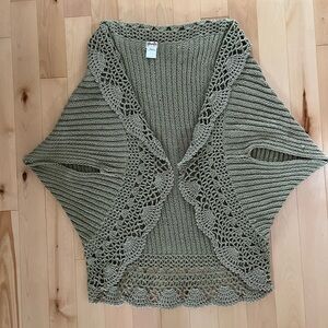 NWOT Hand Crocheted Open Front Vest - One Size Fits All